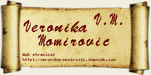 Veronika Momirović vizit kartica
